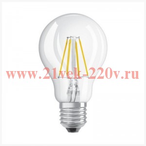 Лампа филаментная Osram PARATHOM CLASSIC А 12W/840 (100W) 230V DIM E27 320° 1521Lm Filament