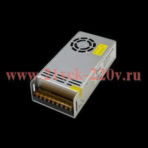 Блок питания FL-PS SLV12350 Pout=350Вт, Uout=12В, IP20, 200x99x50мм для светодидной ленты FOTON