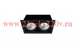 Светодиодный светильник карданный Foton FL-LED Grille-111-2 60W 3000K 230V 4800Lm 35° черный 613172