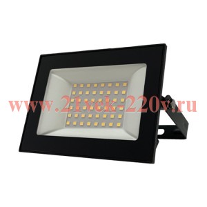 Прожектор светодиодный FL-LED Light-PAD 50W Black 2700К 5000Лм AC220-240В 145x125x30мм FOTON
