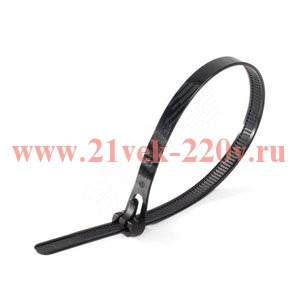 Кабельная стяжка стандартная 5х300мм (100шт) черная (КСС 5,0х300 чер)