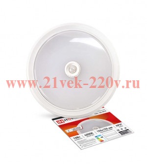 Светильник светодиодный СПБ-2Д-КРУГ 10Вт 230В 4000К 800лм 155мм с датчиком бел. IN HOME 469061202068
