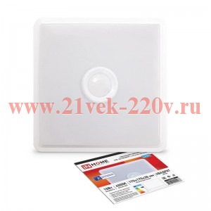 Светильник светодиодный СПБ-2Д-КВАДРАТ 10Вт 230В 4000К 800лм 170мм с датчиком бел. IN HOME 469061202