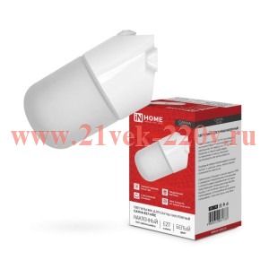 Светильник САУНА E27-НПС IP65 101х160мм для сауны наклонный пластик стекло бел. IN HOME 469061206173
