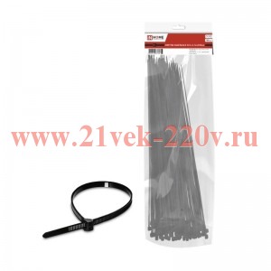 Хомут КСС-А 7.6х500 нейлоновый с УФ защитой черн. (уп.100шт) IN HOME 4690612061160