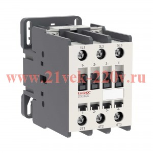 Контактор магнитный YON DSC032 32A 15кВт AC3 3P кат.48В DC YON DSC032-3C00D048