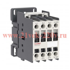Контактор магнитный YON DSC012 12A 5.5кВт AC3 3P кат.380В AC 1НО YON DSC012-3C10A380