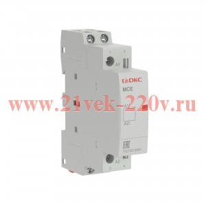 Контактор модульный YON max типа MCE 2P 20A 240В 2НО YON MCE-20-20-A240