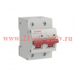 Выключатель автоматический модульный max типа MD125H 10кА 2п C 125А YON MD125H-2PC125