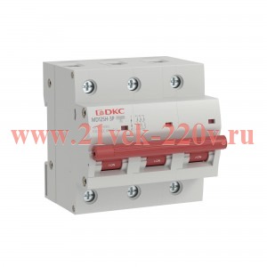 Выключатель автоматический модульный max типа MD125H 10кА 3п C 125А YON MD125H-3PC125