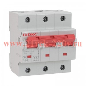 Выключатель автоматический модульный YON MD125-3C100-8ln DKC MD125-3C100