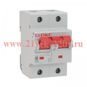 Выключатель автоматический модульный YON MD125-2NC100-8ln DKC MD125-2NC100