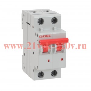 Выключатель автоматический модульный YON MD63-2C63-6 6kA