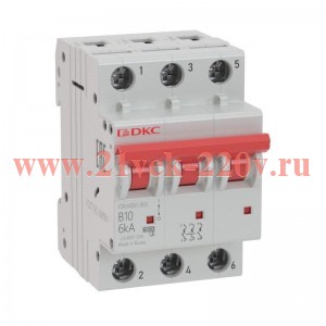 Выключатель автоматический модульный YON MD63-3D16-10 10кА DKC MD63-3D16-10