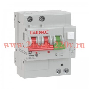 Выключатель автоматический дифференциального тока с защитой от сверхтоков YON MDV63-22C32-A 2п 30мА