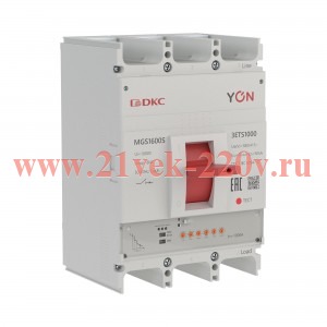 Выключатель автоматический MGS1600S 3P 400-1000А 66кА с электронным расцепителем ETS YON MGS1600S-3E