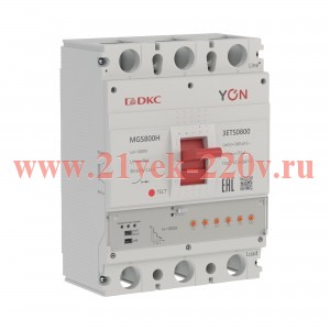 Выключатель автоматический в литом корпусе MGS800H 3P 320-800А 75кА с электронным расцепителем ETS Y
