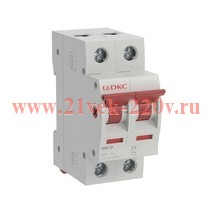 Выключатель нагрузки модульный YON MSD 2п 80А DKC MSD-2P80
