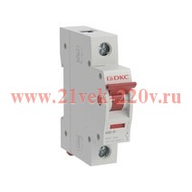 Выключатель нагрузки модульный YON MSD 1п 80А DKC MSD-1P80