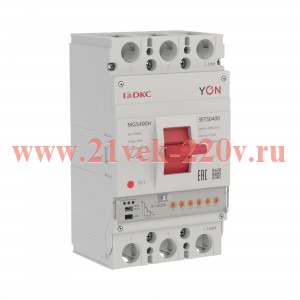 Выключатель автоматический 3п 160-400А 75кА MGS400H с электронным расцепителем ETS в литом корпусе Y