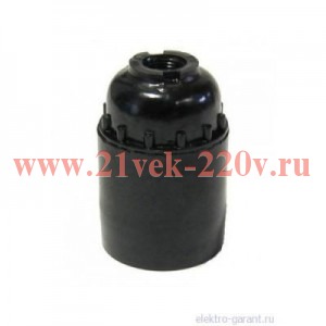 Патрон карболитовый подвесной E27 M10 черн. TOKOV ELECTRIC TKE-C05-PKB-27-10