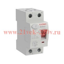 Устройство защитного отключения УЗО ВДТ YON MDL100 1P+N 40А 30мА тип AC DKC MDL100-2P2-40-AC