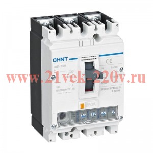 Выключатель автоматический 3п 200А 50кА NM8-250S CHINT 149478