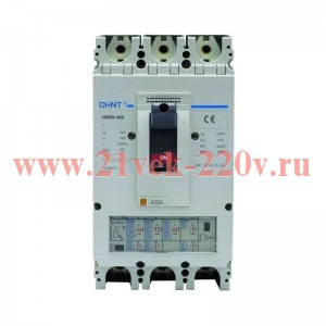 Выключатель автоматический 3п 400А 70кА NM8S-400S с электрон. расцеп. CHINT 149750
