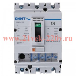 Выключатель автоматический 3п 80А 50кА NM8-125S CHINT 149685