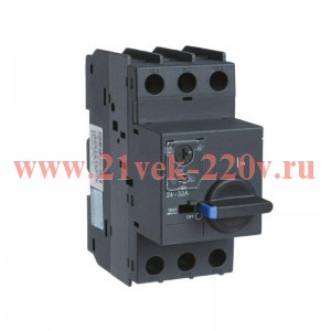 Выключатель автоматический для защиты двигателя NS8-32X E 0.25-0.4А (тип А) с поворотной рукояткой C
