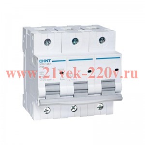 Выключатель автоматический модульный 3п D 20А 25кА NB8-125R (R) CHINT 559859