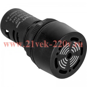 Сигнализатор звуковой ND16-22L d22мм AC110В черн. (R) CHINT 593481