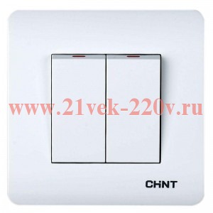 Выключатель 2-кл. 10А 250В CHINT 715381