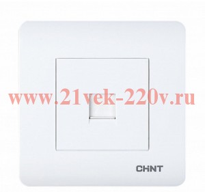 Двойная телефонная розетка 4 контактная CHINT 715472