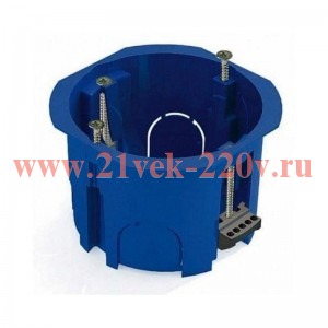 Коробка распаячная для скрытого монтажа в полых стенах 120х92х45мм (с пластиковыми зажимами) CHINT 8