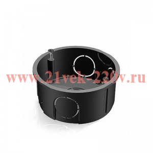 Коробка установочная D65х25мм для скрытого монтажа в кирпичных стенах (с саморезами) CHINT 8810004