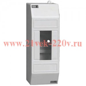 Бокс ИЭК КМПн 1/2 на 1-2 модуля накладной пластиковый без дверки MKP31-N-02-30-252