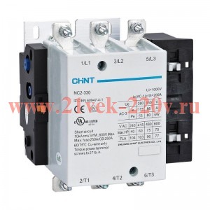 Контактор NC2-330 330А 230В/АС3 (R) CHINT 236059