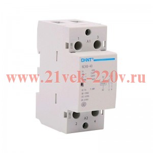 Контактор модульный NCH8-40/11 40А 1НЗ+1НО AC 220/230В 50Гц (R) CHINT 256083