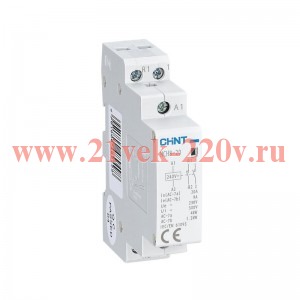 Контактор модульный NCH8-20/20 20А 2НО AC 220/230В 50Гц (R) CHINT 256054