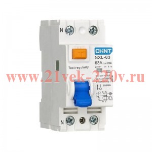 Устройство защитного отключения NXL-63 6кА 1P+N 16А 30мА AC АХ (R) CHINT 399937