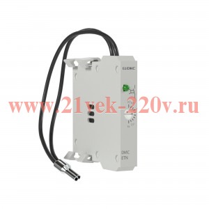 Таймер для миниконтакторов DMC и реле DCR для монтажа справа с задержкой на отключение 0.3-3с 100-24