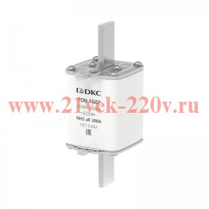 Предохранитель YON ножевого типа FG2 200А 690В хар-ка aR DKC 1FG02-0200-690V-AR