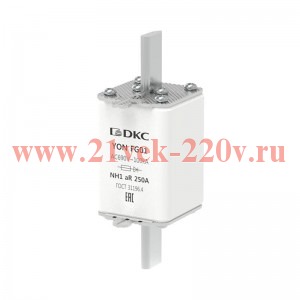 Предохранитель YON ножевого типа FG1 250А 690В хар-ка aR DKC 1FG01-0250-690V-AR
