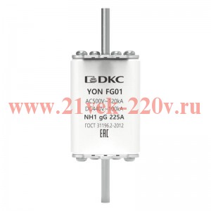 Предохранитель YON ножевого типа FG1 с одинарной индикацией 225А DKC 1FG01-0225