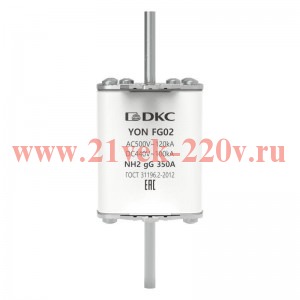 Предохранитель YON ножевого типа FG2 с одинарной индикацией 350А DKC 1FG02-0350