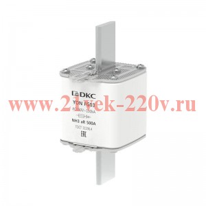 Предохранитель YON ножевого типа FG3 500А 690В хар-ка aR DKC 1FG03-0500-690V-AR