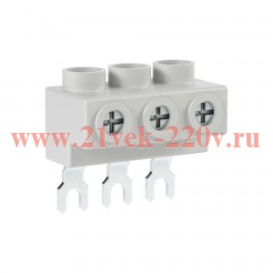 Колодка шинная для DMP32 для жесткого 6-25кв.мм и гибкого 6-16кв.мм кабеля до 63А YON DMP32FT