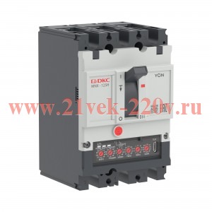 Выключатель автоматический YON pro MNX125H 3P 125А 150кА при AC415V расц. ETE DKC MNX125H3PETE0125