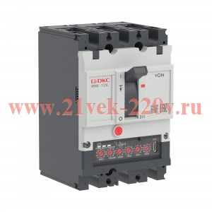 Выключатель автоматический YON pro MNX125L 3P 63А 70кА при AC415V расц. ETE DKC MNX125L3PETE0063